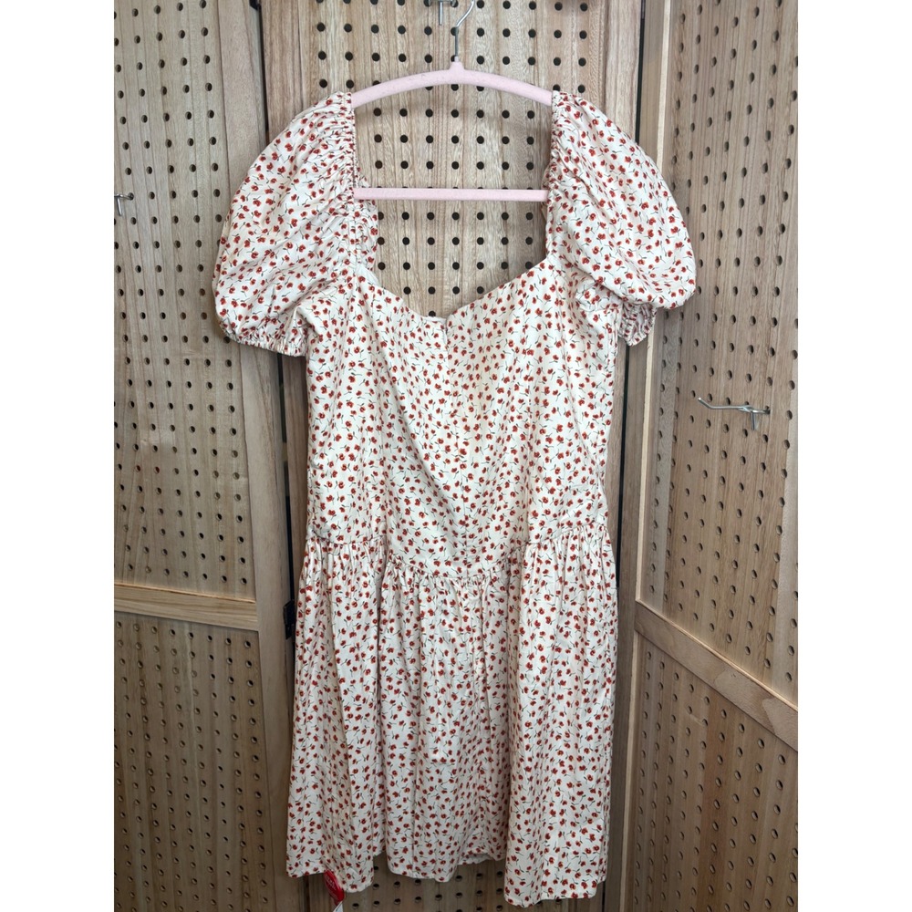 Reformation Marielle Dress Fresa Floral Puff Sleeve Mini Dress Size 12 NEW - Picture 4 of 9